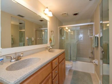 Bathroom with shower in tub